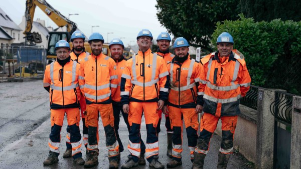 Assainissement EU avec dépose de canalisations amiante ciment à Bruz 