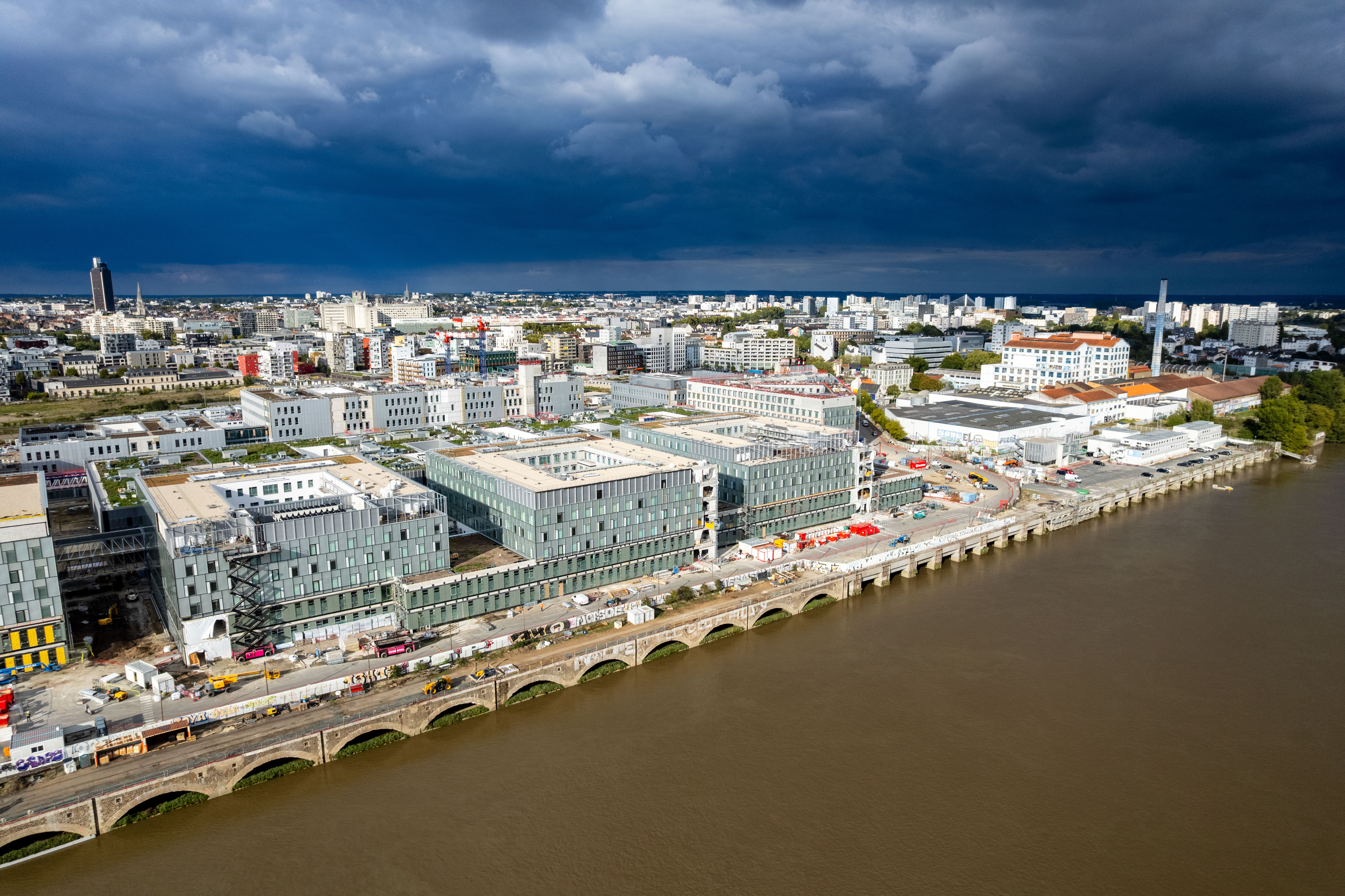 Travaux de confortement du Quai Wilson - Ile de Nantes