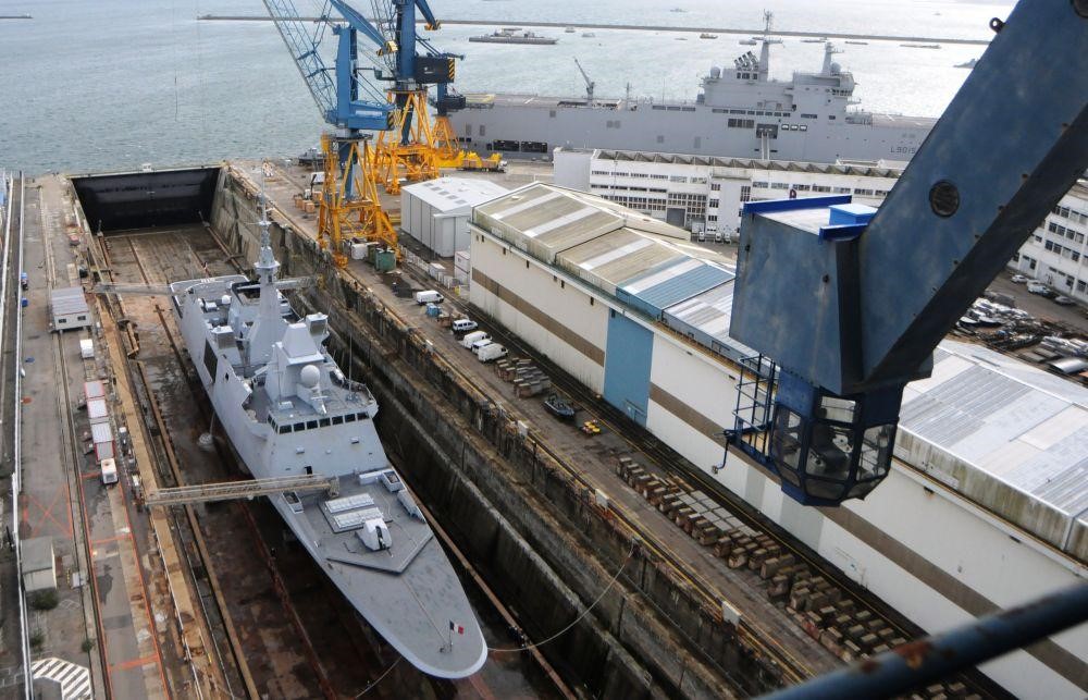 Clap de fin des travaux de remise en état des aqueducs des bassins de la Base Navale de Brest